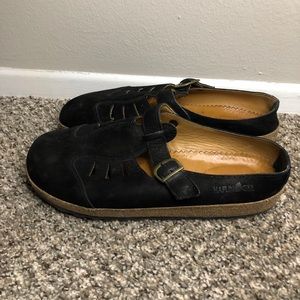 Haflinger Black Closed toe sandal clogs size 42